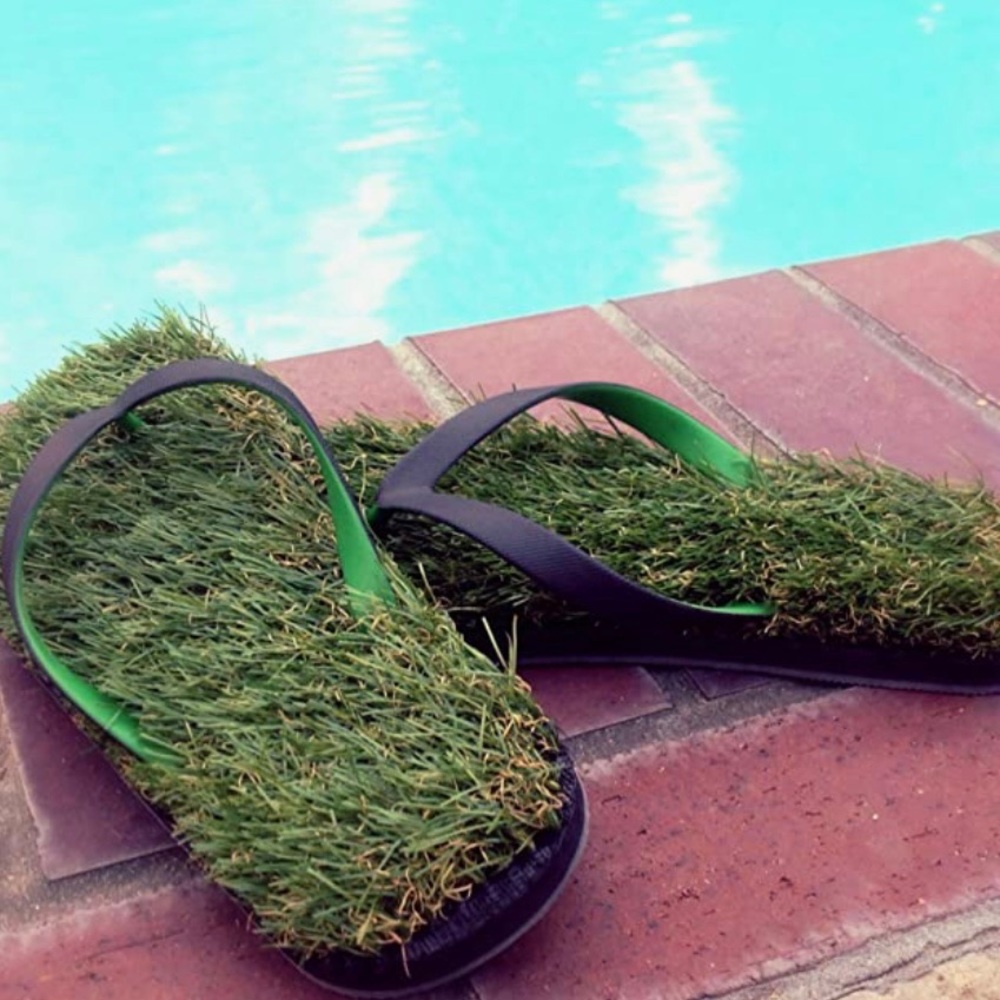 brand new GFF Grass Flip Flops 🩴